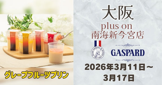 南海新今宮駅に「ガスパールザンザン」登場！グレープフルーツプリンを期間限定販売